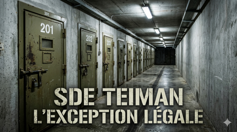 Sde Teiman, les 18 500 arrestations et l'architecture juridique du châtiment collectif